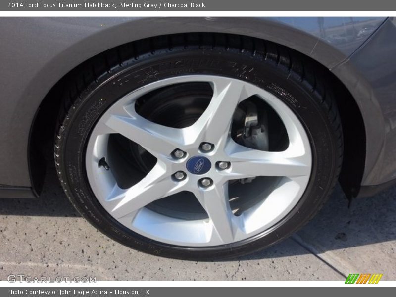 Sterling Gray / Charcoal Black 2014 Ford Focus Titanium Hatchback