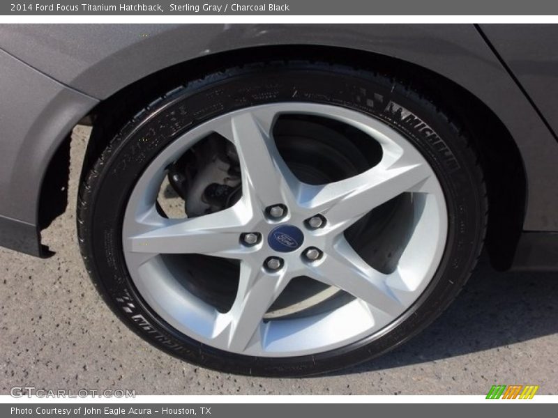 Sterling Gray / Charcoal Black 2014 Ford Focus Titanium Hatchback