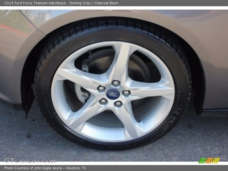 Sterling Gray / Charcoal Black 2014 Ford Focus Titanium Hatchback