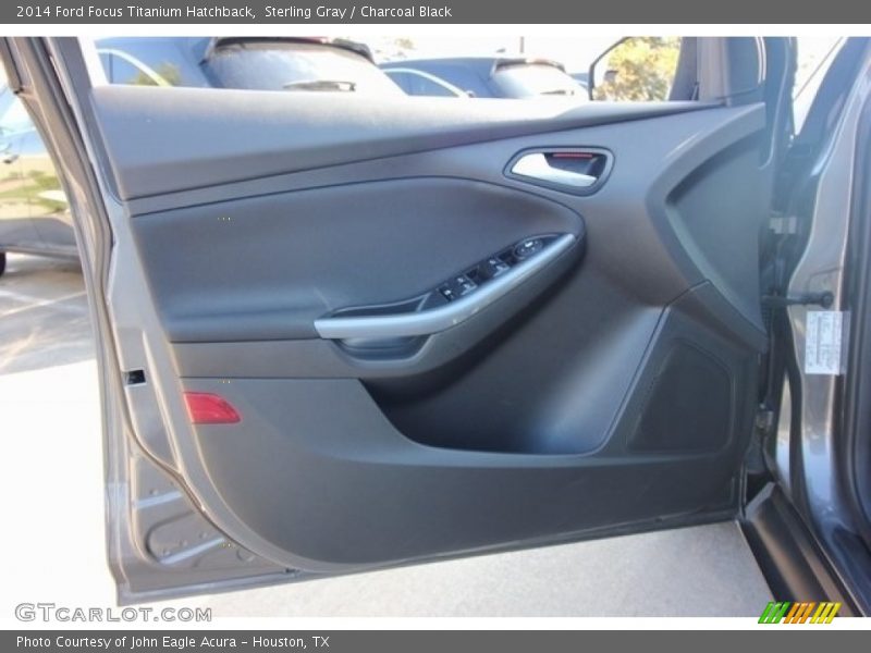Sterling Gray / Charcoal Black 2014 Ford Focus Titanium Hatchback