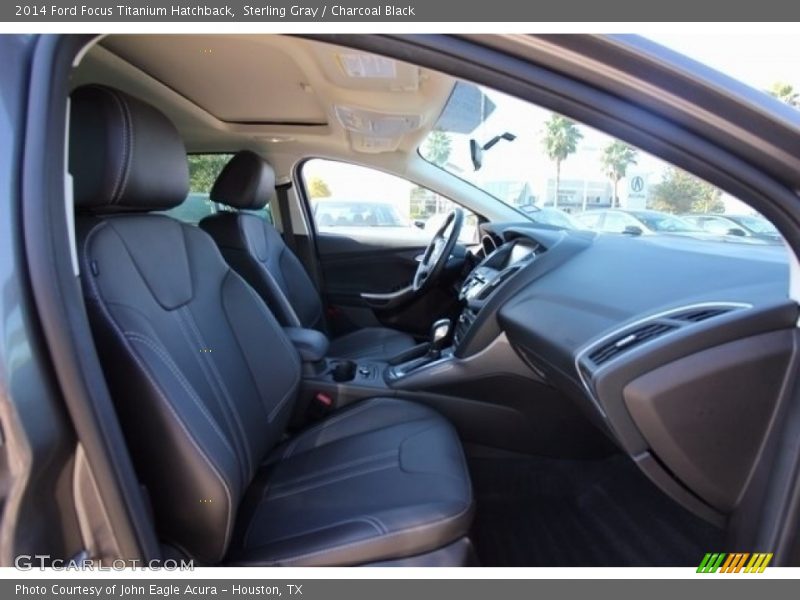 Sterling Gray / Charcoal Black 2014 Ford Focus Titanium Hatchback