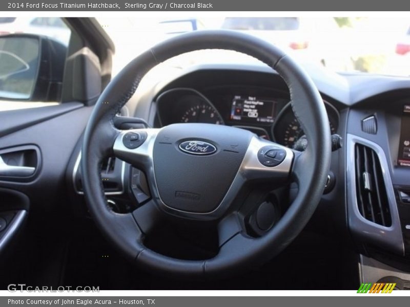 Sterling Gray / Charcoal Black 2014 Ford Focus Titanium Hatchback