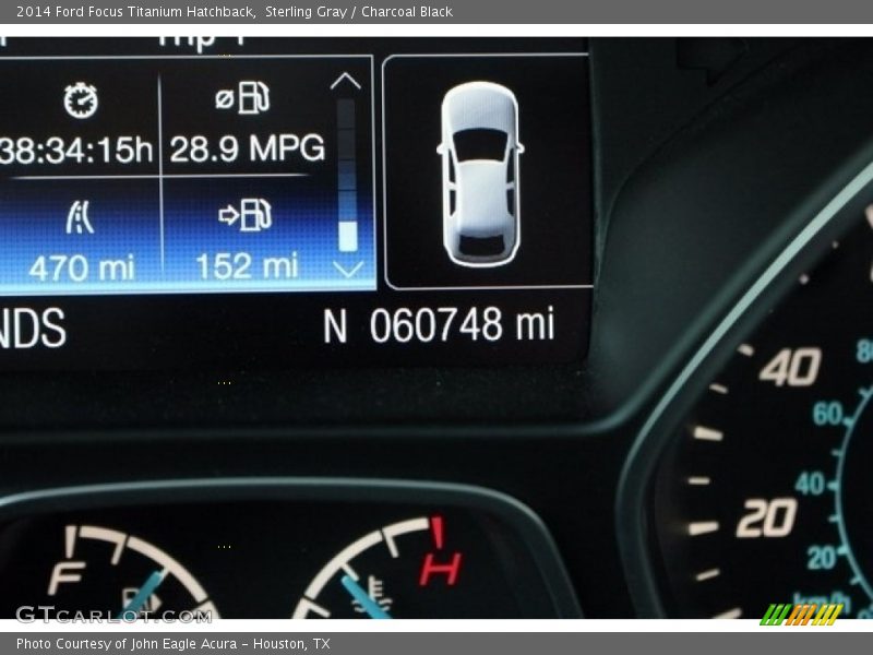 Sterling Gray / Charcoal Black 2014 Ford Focus Titanium Hatchback