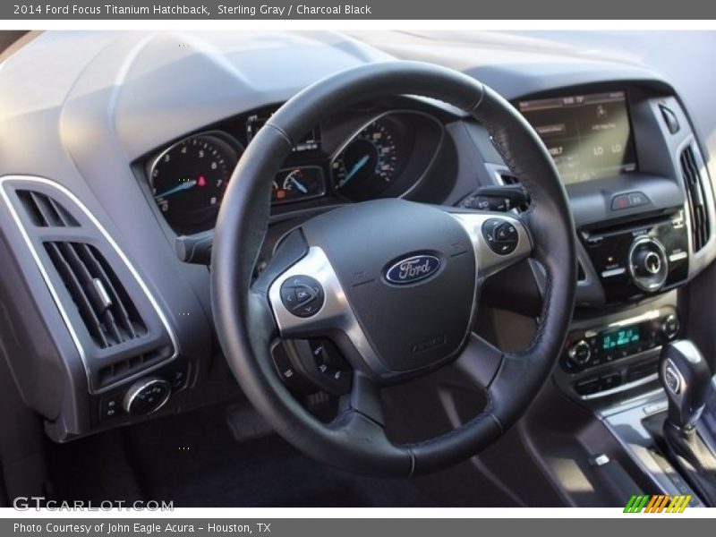 Sterling Gray / Charcoal Black 2014 Ford Focus Titanium Hatchback