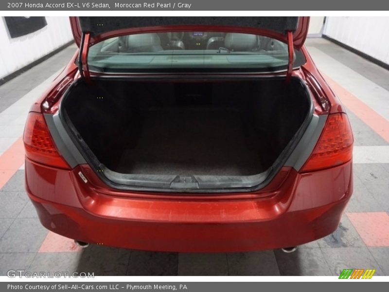 Moroccan Red Pearl / Gray 2007 Honda Accord EX-L V6 Sedan