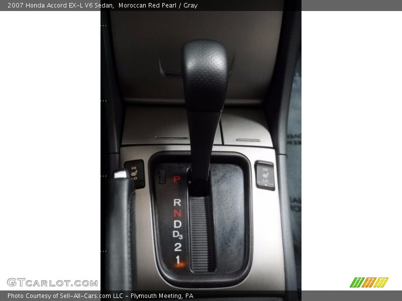 Moroccan Red Pearl / Gray 2007 Honda Accord EX-L V6 Sedan