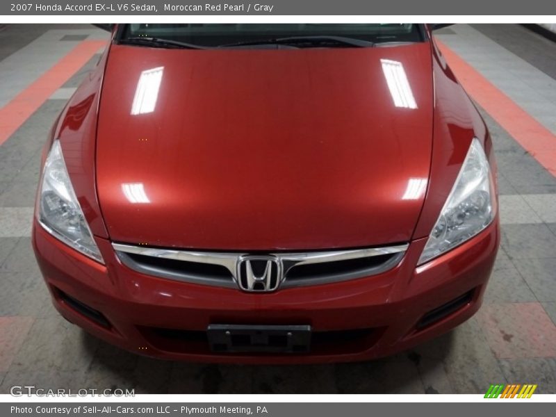 Moroccan Red Pearl / Gray 2007 Honda Accord EX-L V6 Sedan