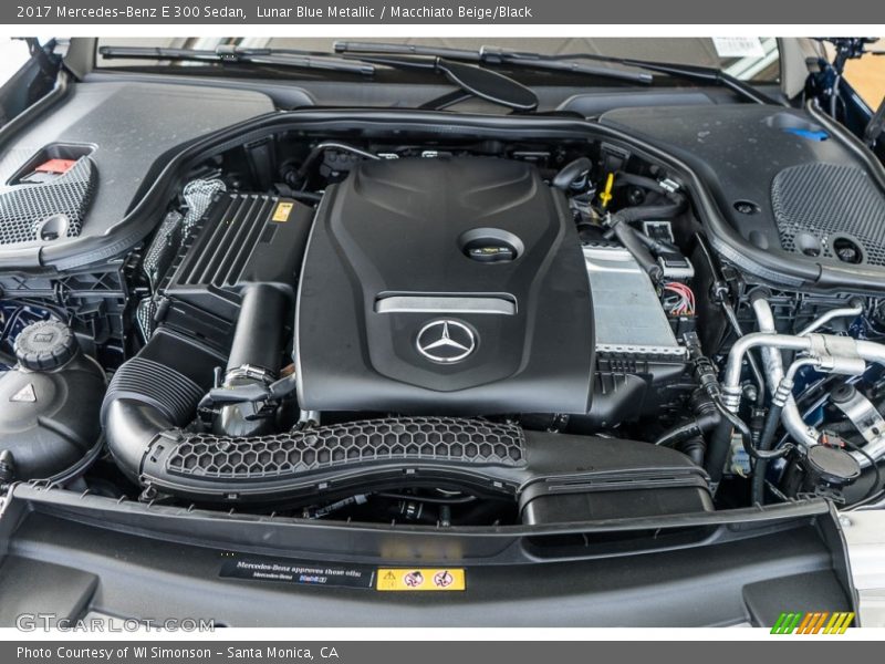 Lunar Blue Metallic / Macchiato Beige/Black 2017 Mercedes-Benz E 300 Sedan