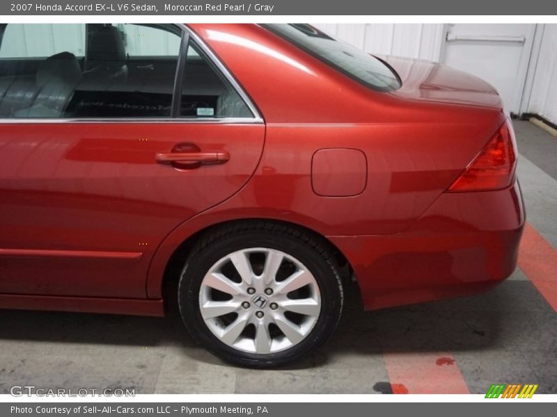 Moroccan Red Pearl / Gray 2007 Honda Accord EX-L V6 Sedan