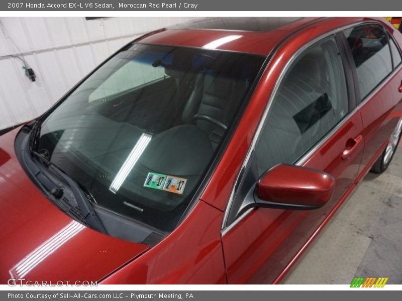 Moroccan Red Pearl / Gray 2007 Honda Accord EX-L V6 Sedan