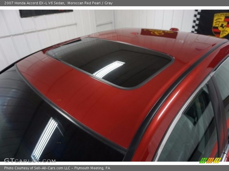 Moroccan Red Pearl / Gray 2007 Honda Accord EX-L V6 Sedan