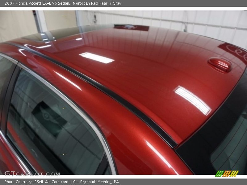 Moroccan Red Pearl / Gray 2007 Honda Accord EX-L V6 Sedan