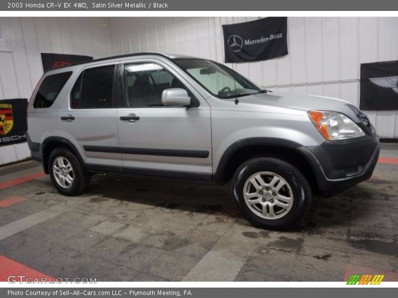 Satin Silver Metallic / Black 2003 Honda CR-V EX 4WD