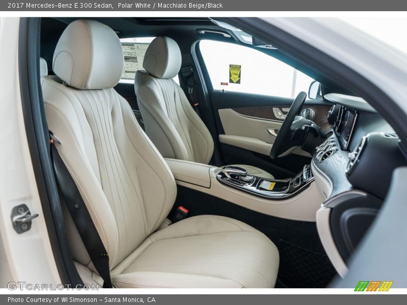 Polar White / Macchiato Beige/Black 2017 Mercedes-Benz E 300 Sedan