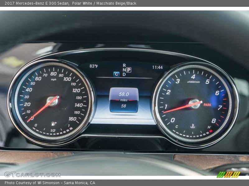 Polar White / Macchiato Beige/Black 2017 Mercedes-Benz E 300 Sedan