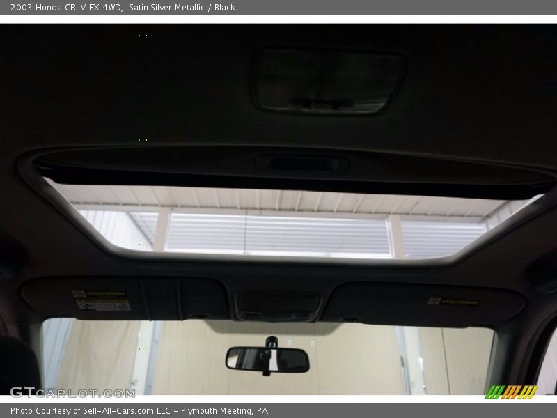 Satin Silver Metallic / Black 2003 Honda CR-V EX 4WD