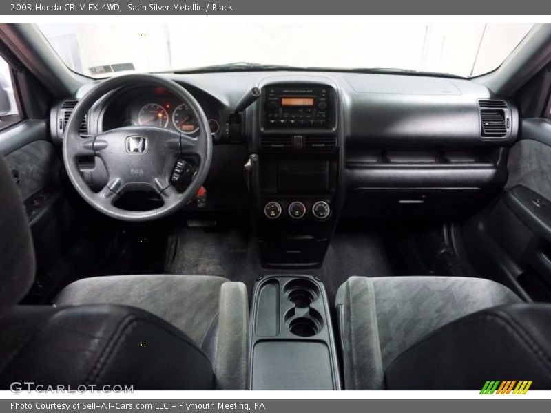 Satin Silver Metallic / Black 2003 Honda CR-V EX 4WD