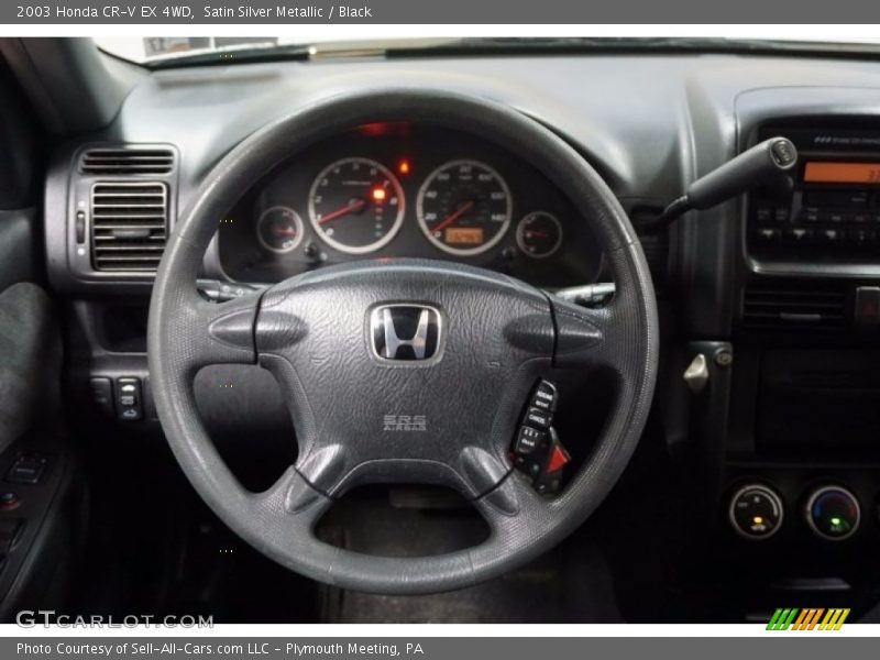 Satin Silver Metallic / Black 2003 Honda CR-V EX 4WD