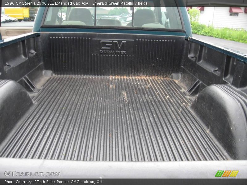 Emerald Green Metallic / Beige 1996 GMC Sierra 2500 SLE Extended Cab 4x4