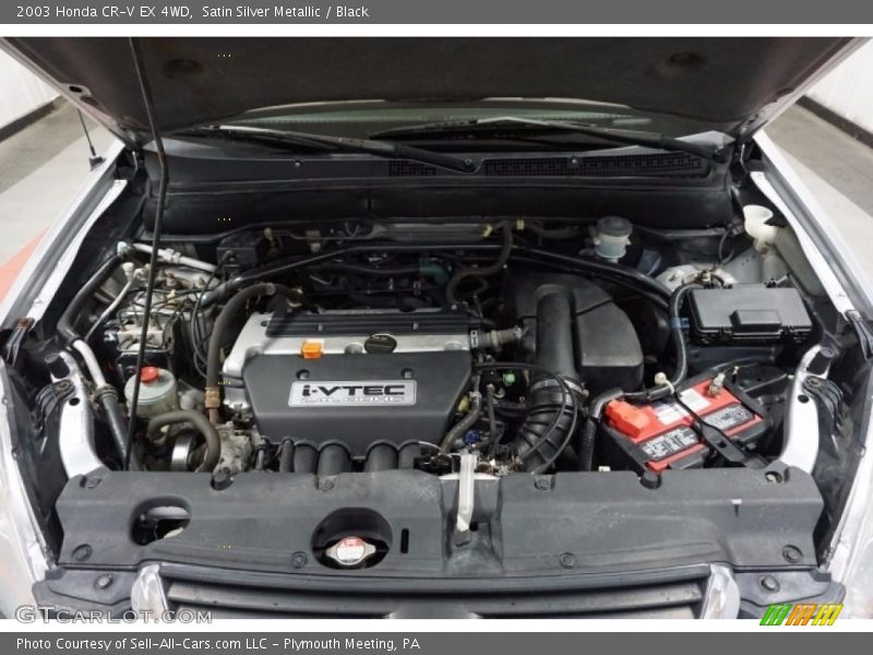 Satin Silver Metallic / Black 2003 Honda CR-V EX 4WD