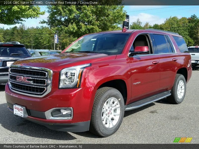Crimson Red Tintcoat / Cocoa/Dune 2016 GMC Yukon SLE 4WD