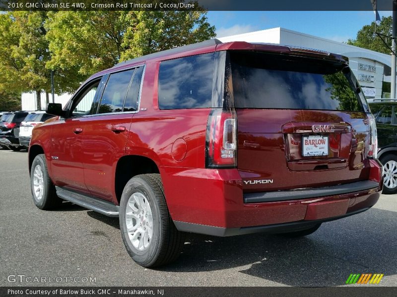 Crimson Red Tintcoat / Cocoa/Dune 2016 GMC Yukon SLE 4WD