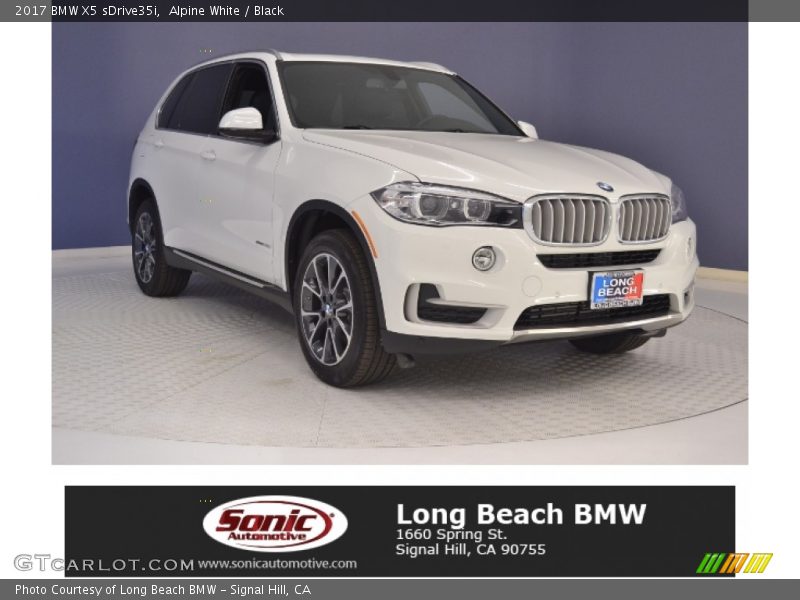 Alpine White / Black 2017 BMW X5 sDrive35i