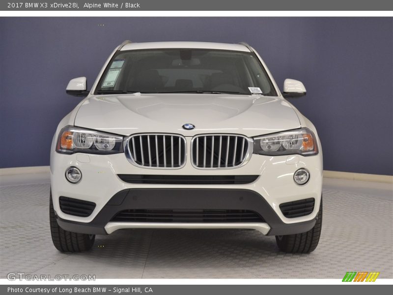 Alpine White / Black 2017 BMW X3 xDrive28i