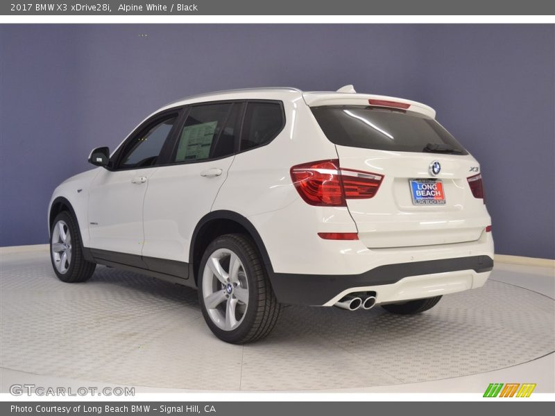 Alpine White / Black 2017 BMW X3 xDrive28i
