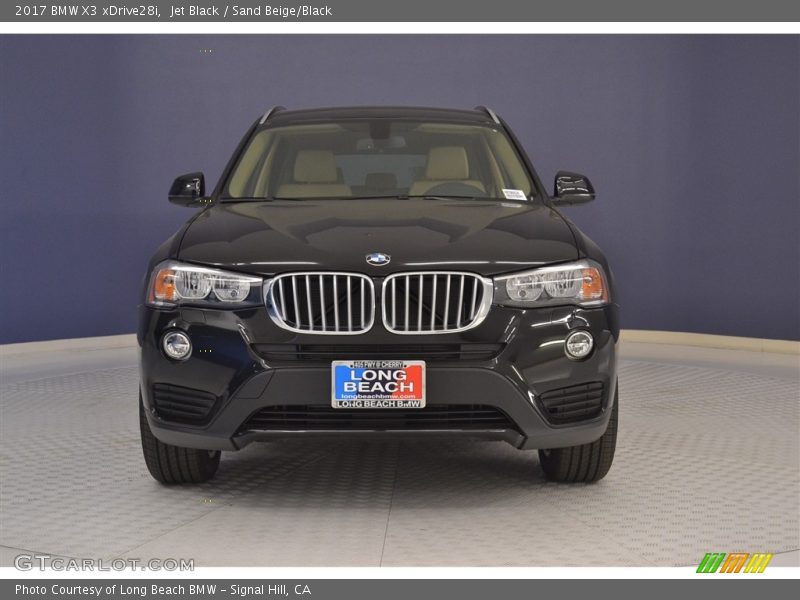 Jet Black / Sand Beige/Black 2017 BMW X3 xDrive28i