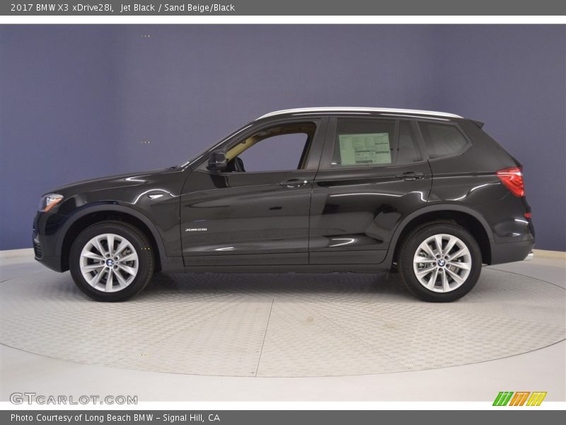 Jet Black / Sand Beige/Black 2017 BMW X3 xDrive28i