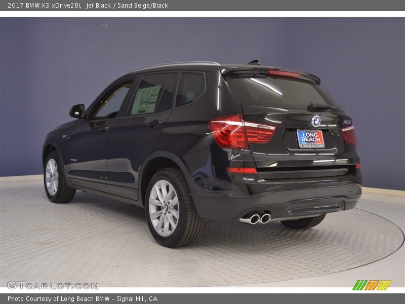 Jet Black / Sand Beige/Black 2017 BMW X3 xDrive28i