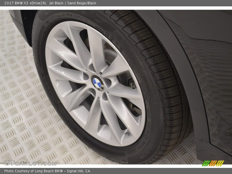 Jet Black / Sand Beige/Black 2017 BMW X3 xDrive28i