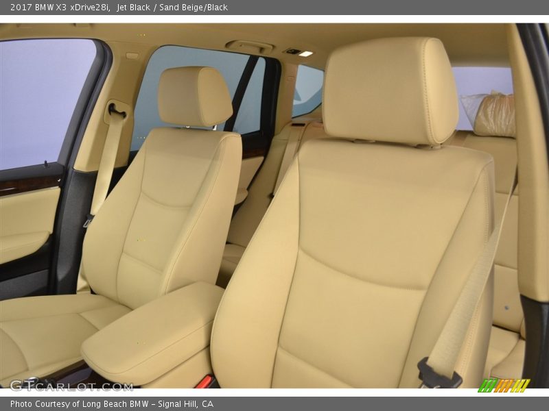 Jet Black / Sand Beige/Black 2017 BMW X3 xDrive28i