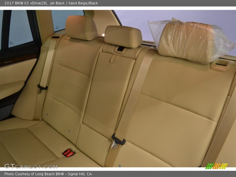 Jet Black / Sand Beige/Black 2017 BMW X3 xDrive28i