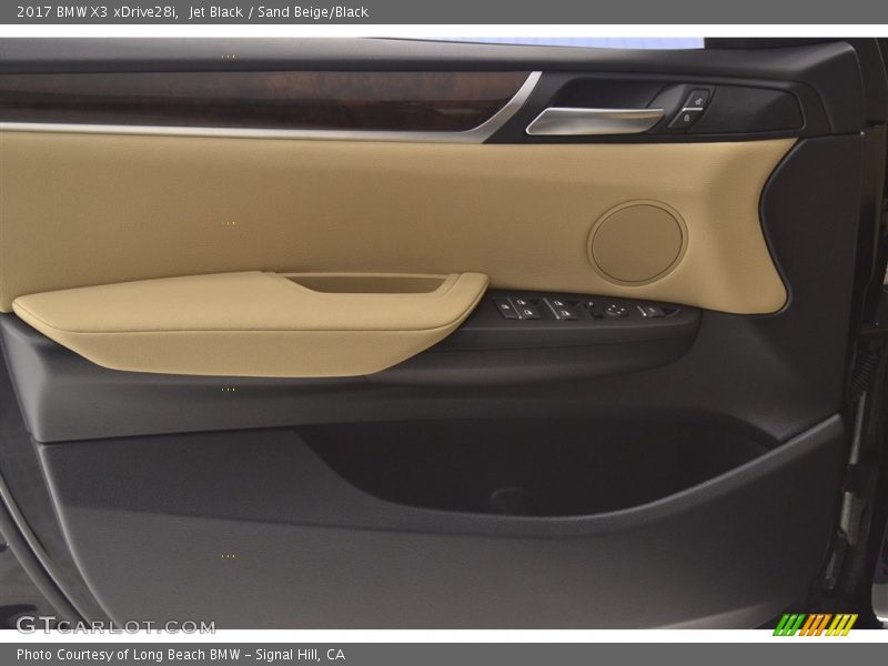 Jet Black / Sand Beige/Black 2017 BMW X3 xDrive28i