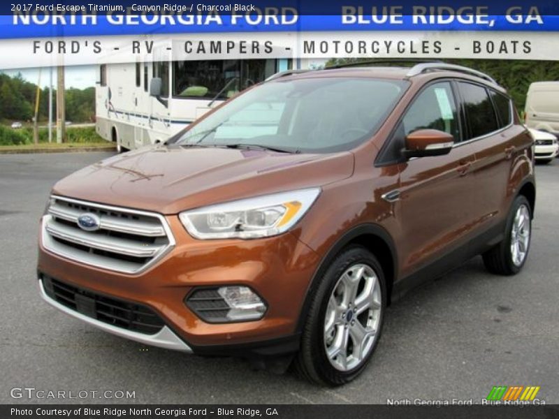 Canyon Ridge / Charcoal Black 2017 Ford Escape Titanium