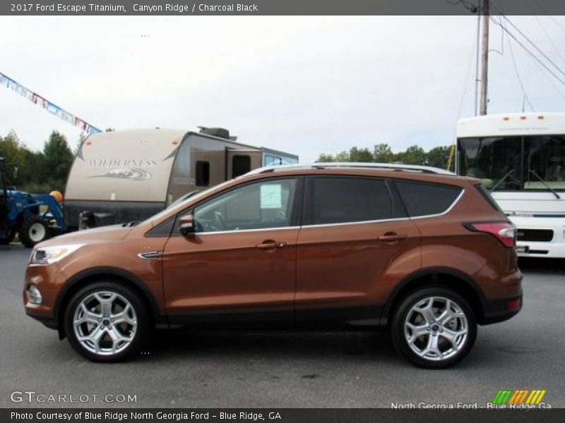 Canyon Ridge / Charcoal Black 2017 Ford Escape Titanium