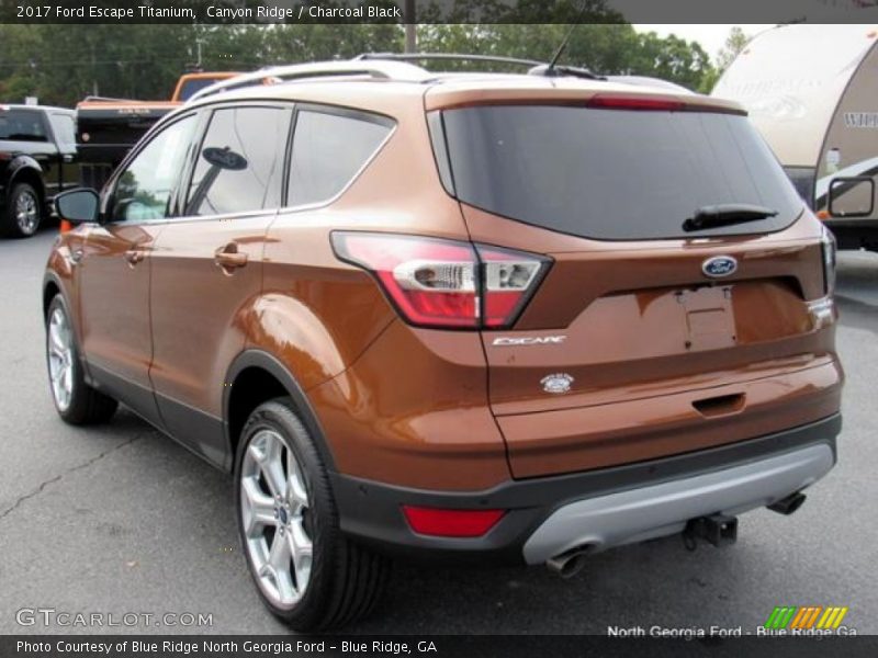 Canyon Ridge / Charcoal Black 2017 Ford Escape Titanium