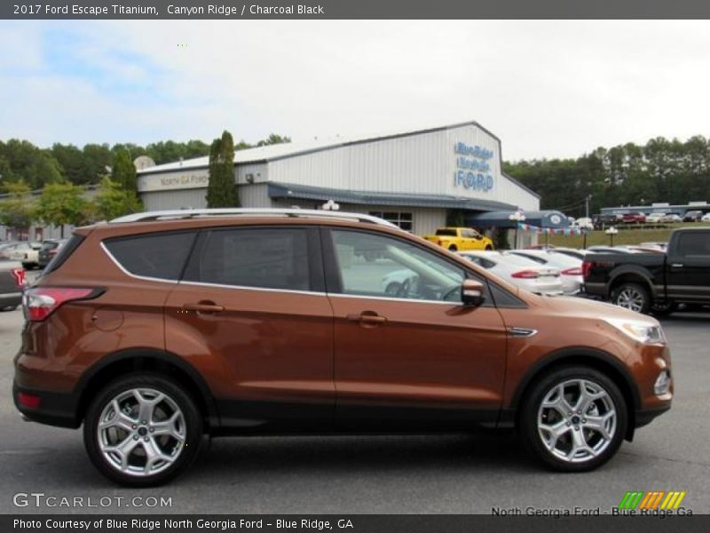 Canyon Ridge / Charcoal Black 2017 Ford Escape Titanium