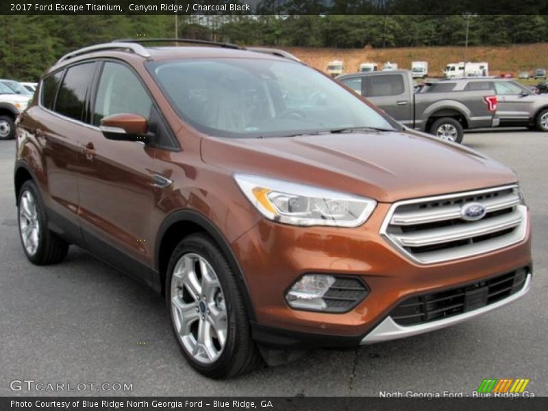 Canyon Ridge / Charcoal Black 2017 Ford Escape Titanium