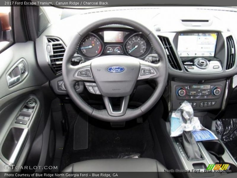 Canyon Ridge / Charcoal Black 2017 Ford Escape Titanium