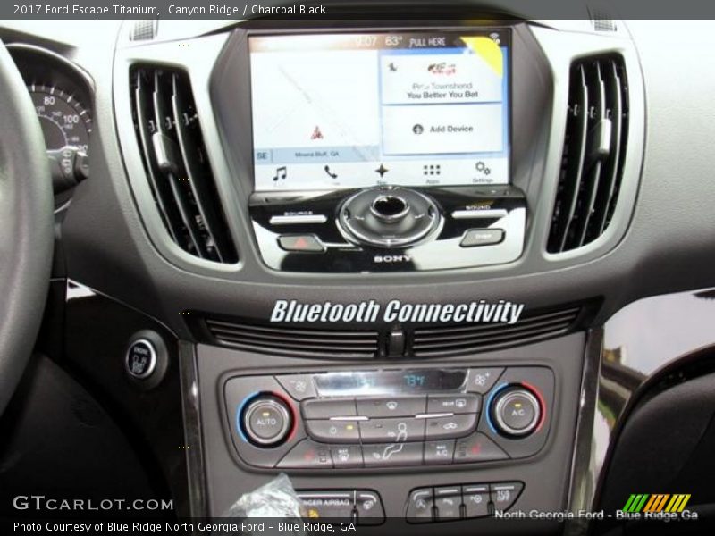 Canyon Ridge / Charcoal Black 2017 Ford Escape Titanium