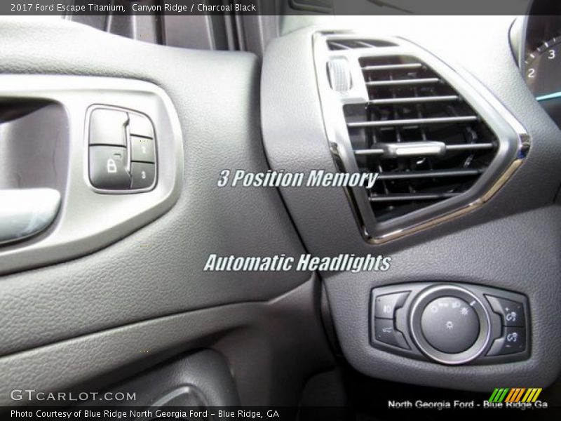 Canyon Ridge / Charcoal Black 2017 Ford Escape Titanium