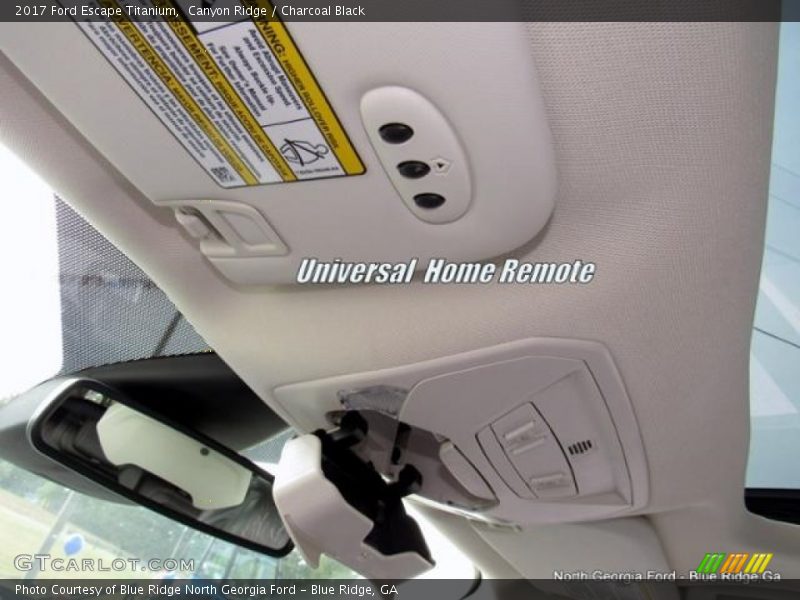 Canyon Ridge / Charcoal Black 2017 Ford Escape Titanium