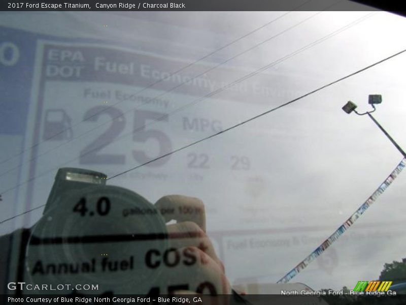 Canyon Ridge / Charcoal Black 2017 Ford Escape Titanium