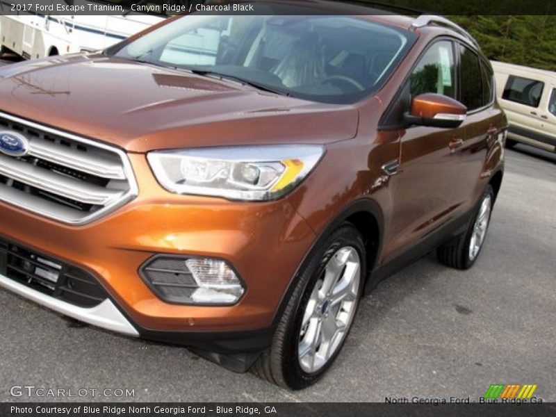 Canyon Ridge / Charcoal Black 2017 Ford Escape Titanium
