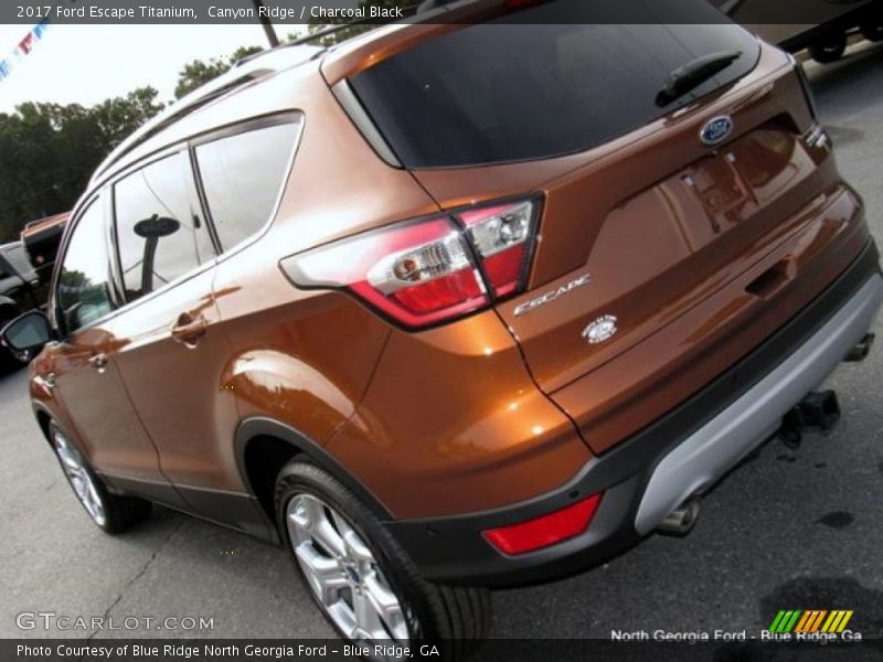 Canyon Ridge / Charcoal Black 2017 Ford Escape Titanium