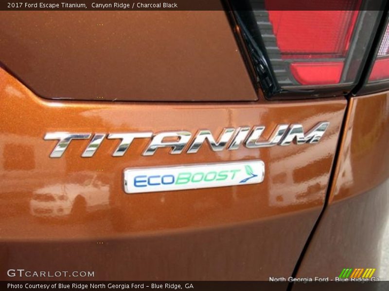 Canyon Ridge / Charcoal Black 2017 Ford Escape Titanium