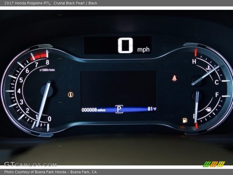  2017 Ridgeline RTL RTL Gauges